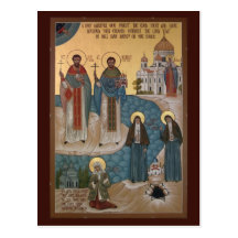 Martyrs and Fools for Christ Prayer Card Post Card
