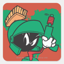 Marvin with Laser Pointed Up Stickers