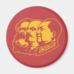 Marx Lenin Mao Portrait Refrigerator Magnets