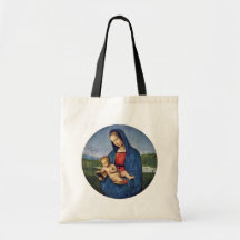 Mary And Christ Child Tondo By Raffael (Best Quali Tote Bags