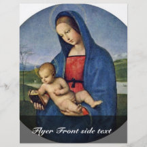 Mary And Christ Child Tondo By Raffael (Best Quali Personalized Flyer