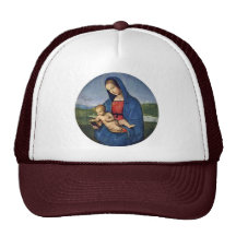 Mary And Christ Child Tondo By Raffael (Best Quali Mesh Hat
