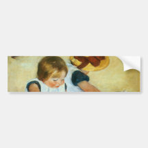 Mary Cassatt's Children on the Beach  (1884) Bumper Stickers