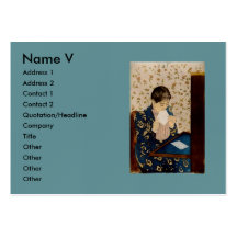 Mary Cassatt's The Letter (circa 1891) Business Card Template