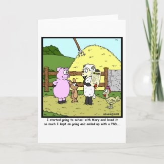 Mary had a little lamb... greeting cards