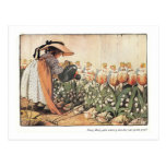 Mary, Mary, Quite Contrary Nursery Rhyme Postcard
