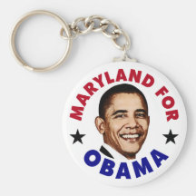 Maryland For Obama Keychains