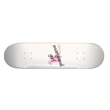 Maryland Girl with Scribbled Maryland Map Skateboard Decks
