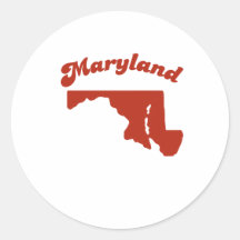 MARYLAND Red State Stickers