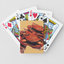 Maryland Steamed Crabs Bicycle Poker Cards
