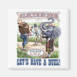 Mascot Political Duel Election 2008 Magnet
