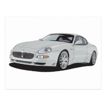 maserati gransport postcard