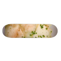 Mashed Potatoes Butter Chives Food Dinner Cooking Skateboard