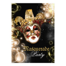 Mask masquerade venetian mardi gras party custom invite