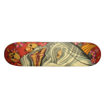 mask rise custom skateboard