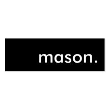 mason. business card templates