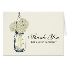 Mason Jar filled with Hydrangea Flowers Greeting Cards