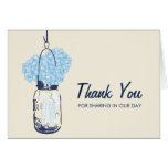 Mason Jar filled with Hydrangea Flowers Cards
