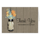 Mason Jar filled with Wilflowers Greeting Card
