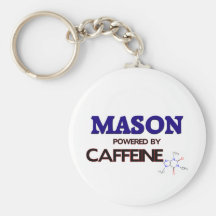 Mason Powered by caffeine Key Chains