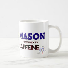 Mason Powered by caffeine Mugs