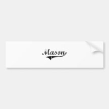 Mason Professional Job Bumper Stickers