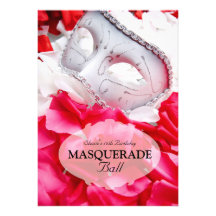 Masquerade Birthday Ball Costume Party Invitation