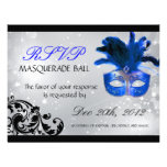 Masquerade RSVP Cards Personalised Invite