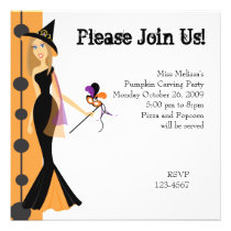 Masquerade Witch invitations