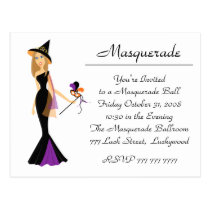 Masquerade Witch postcards