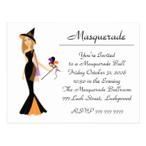 Masquerade Witch postcards