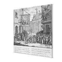 Masquerades and Operas, Burlington Gate, 1724 canvas prints