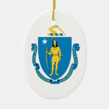 MASSACHUSETTS CHRISTMAS ORNAMENTS