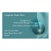 Massage Business Cards