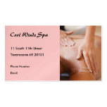 Massage hands photo II Business Card Templates