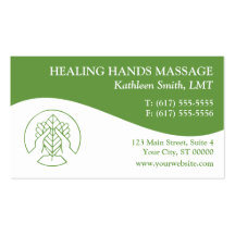Massage Therapy Business Cards