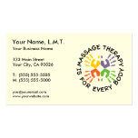 Massage Therapy Business Cards