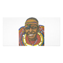 Massai Photo Greeting Card