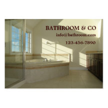 master bathroom business card templates
