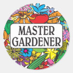 Master Gardener Round Sticker