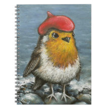 Master robin at the seaside notebook