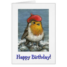 Master robin by the seashore card