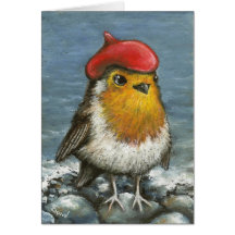 Master robin by the seashore card