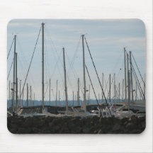 Masts In The Marina Mousepads