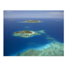 Matamanoa Island and coral reef, Mamanuca Island Postcards
