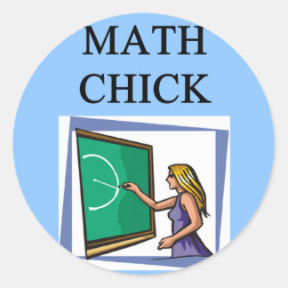 MATH CHICK STICKERS