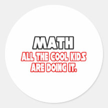 Math...Cool Kids Stickers
