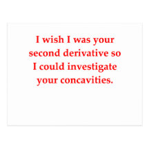 math geek love pick up line postcards