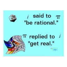Math humour Postcard