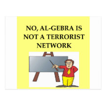 math joke post card